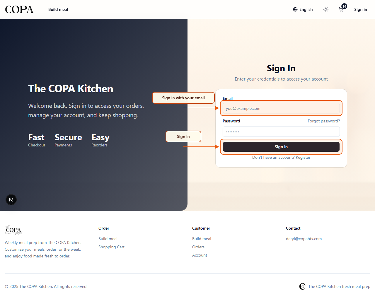 Illustration: account orders list